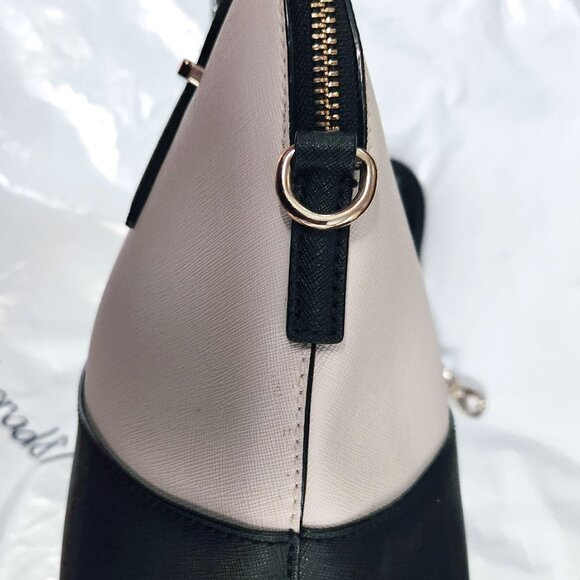 Kate Spade Cedar Street Maise Satchel - Black & Ivory - EUC - Picture 4 of 12